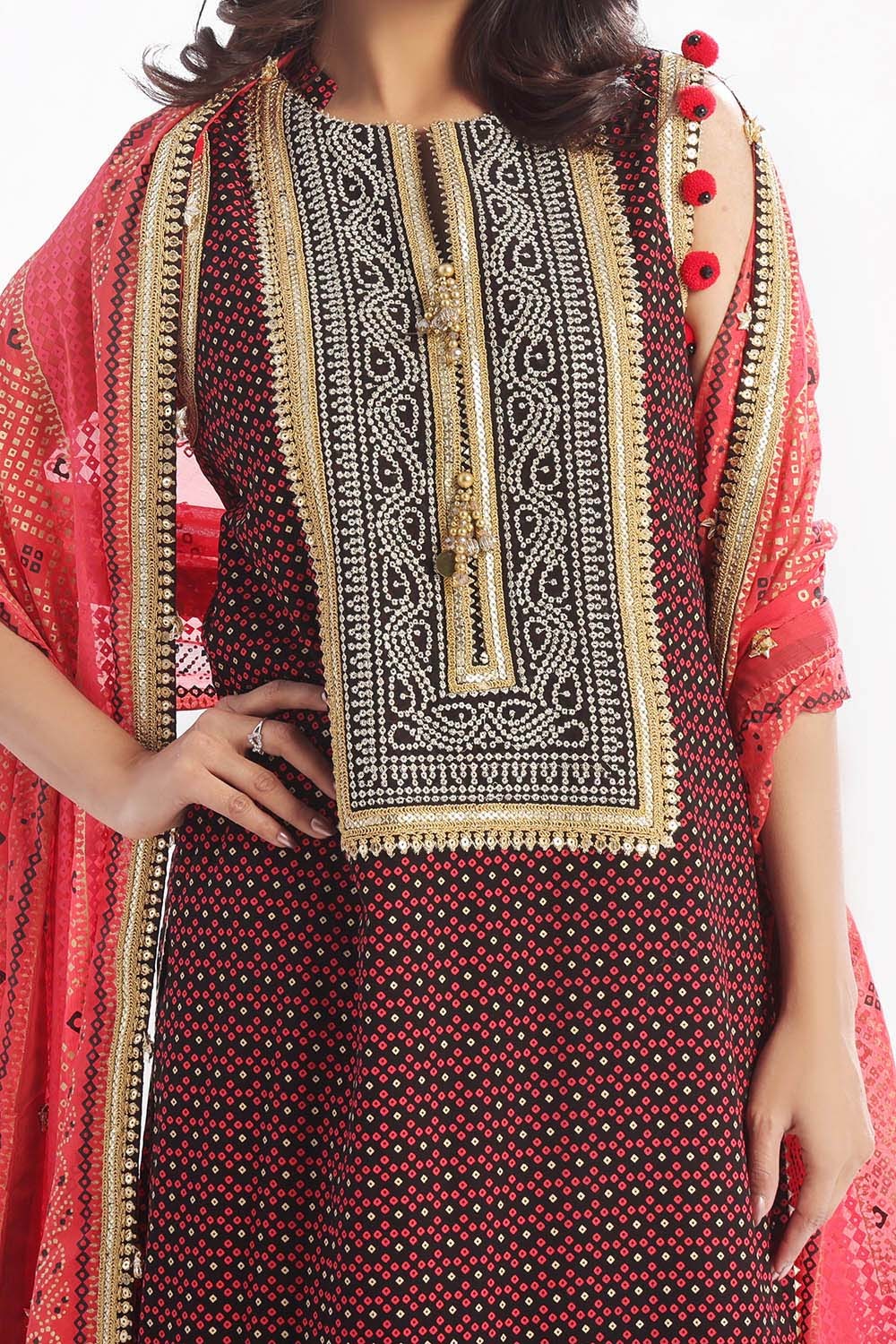 Gul Ahmed | Chunri Lawn 25 | BM-52017 -  Gul Ahmed Ladies Clothes - Original Designer Dress - House of Maryam