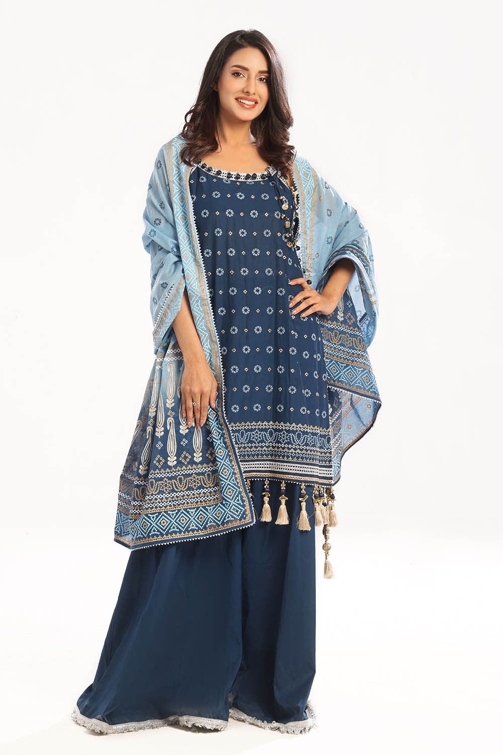Gul Ahmed | Chunri Lawn 25 | CL-52444 -  Gul Ahmed Ladies Clothes - Original Designer Dress - House of Maryam
