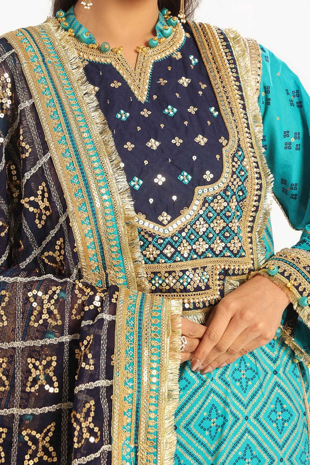 Gul Ahmed | Chunri Lawn 25 | BM-52021 -  Gul Ahmed Ladies Clothes - Original Designer Dress - House of Maryam
