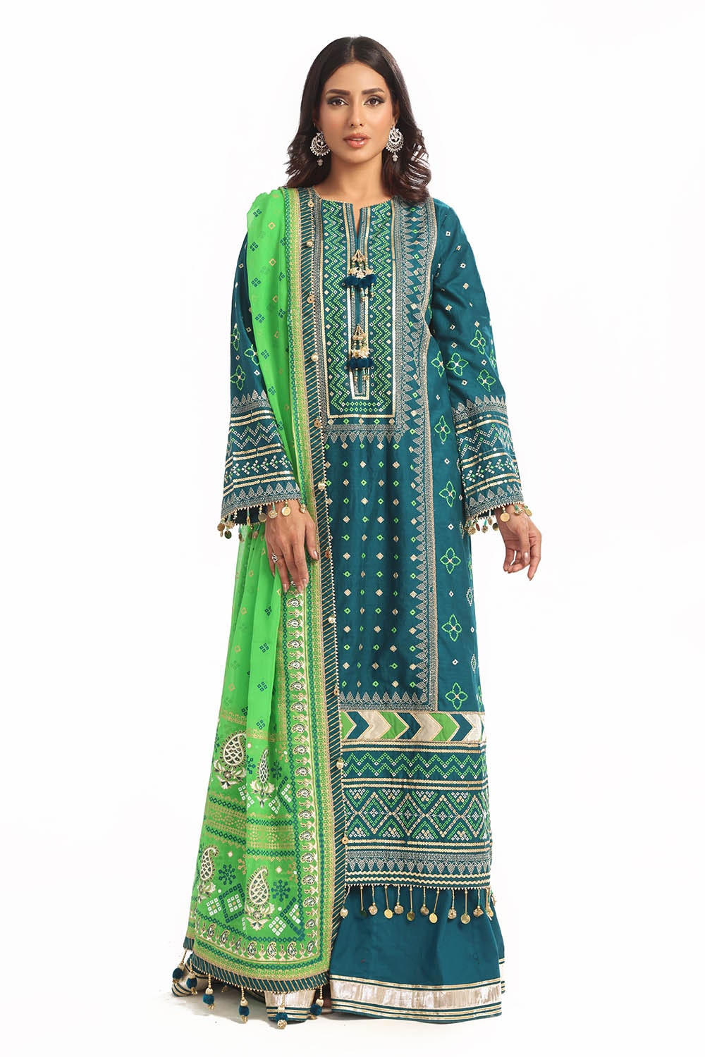 Gul Ahmed | Chunri Lawn 25 | BM-52025 -  Gul Ahmed Ladies Clothes - Original Designer Dress - House of Maryam
