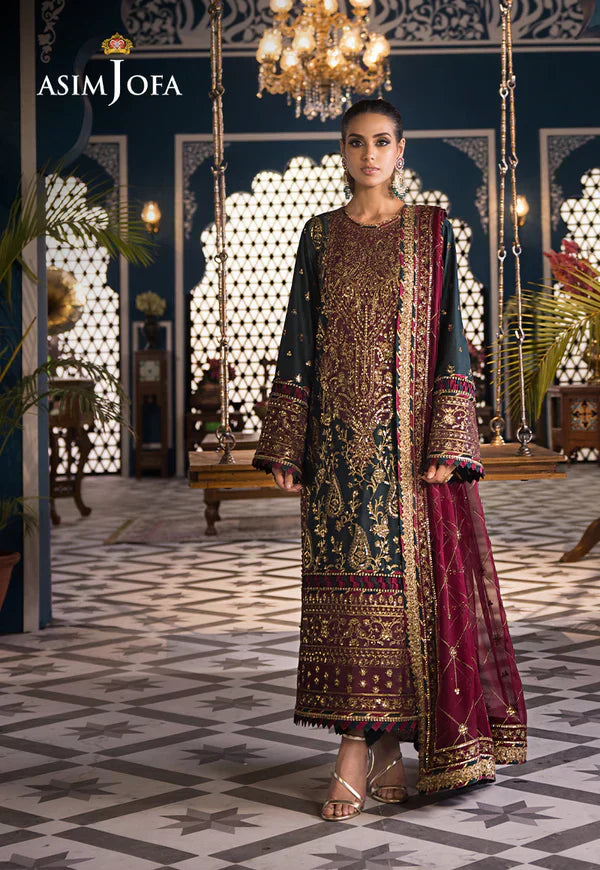 Asim Jofa | Fasana e Ishq Eid Luxury Lawn | AJFI-01 by Designer Asim Jofa - House of Maryam - Pakistani Designer Ethnic Wear in {{ shop.shopifyCountryName }}