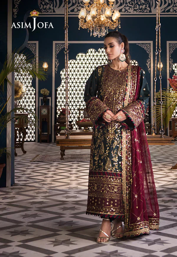 Asim Jofa | Fasana e Ishq Eid Luxury Lawn | AJFI-01 by Designer Asim Jofa - House of Maryam - Pakistani Designer Ethnic Wear in {{ shop.shopifyCountryName }}