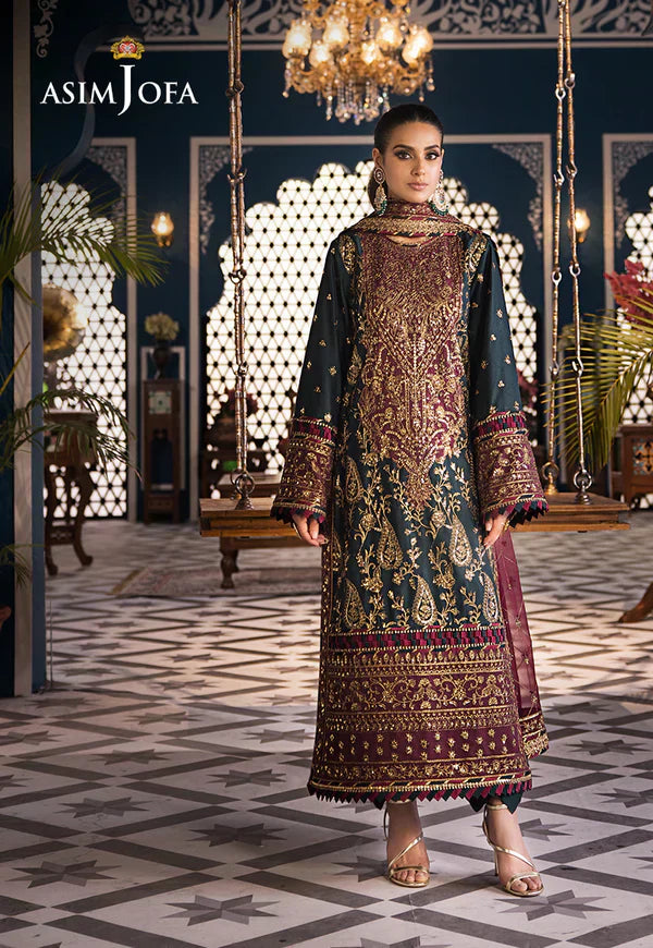 Asim Jofa | Fasana e Ishq Eid Luxury Lawn | AJFI-01