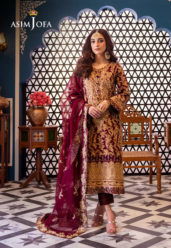 Asim Jofa | Fasana e Ishq Eid Luxury Lawn | AJFI-03