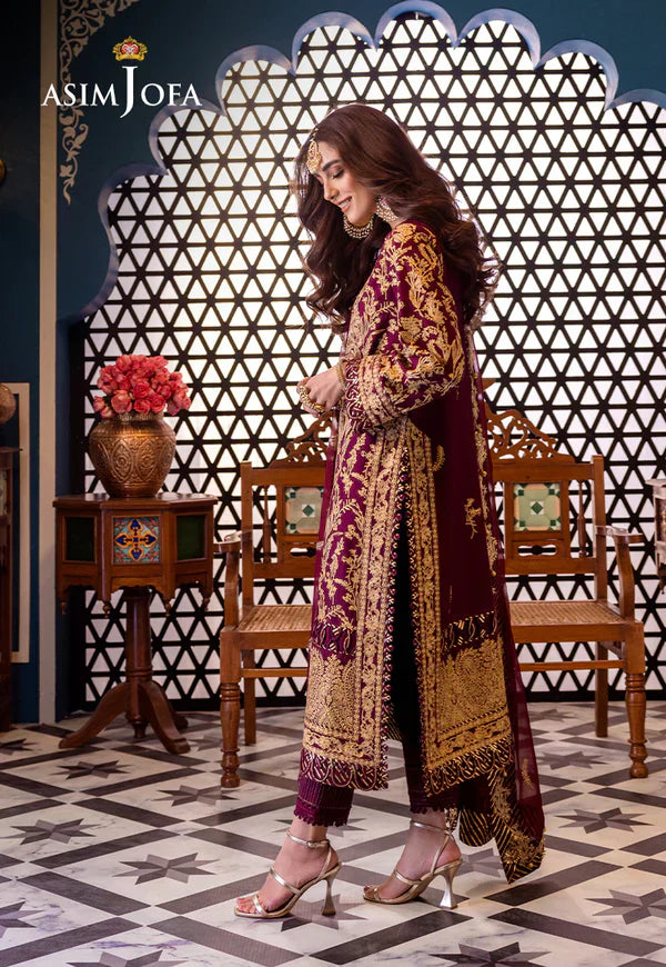 Asim Jofa | Fasana e Ishq Eid Luxury Lawn | AJFI-03 by Designer Asim Jofa - House of Maryam - Pakistani Designer Ethnic Wear in {{ shop.shopifyCountryName }}