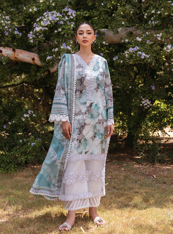 Zainab Chottani | Tahra Lawn 24 | ZINNIA - D 3B -  Zainab Chottani Luxury - Original Designer Dress - House of Maryam