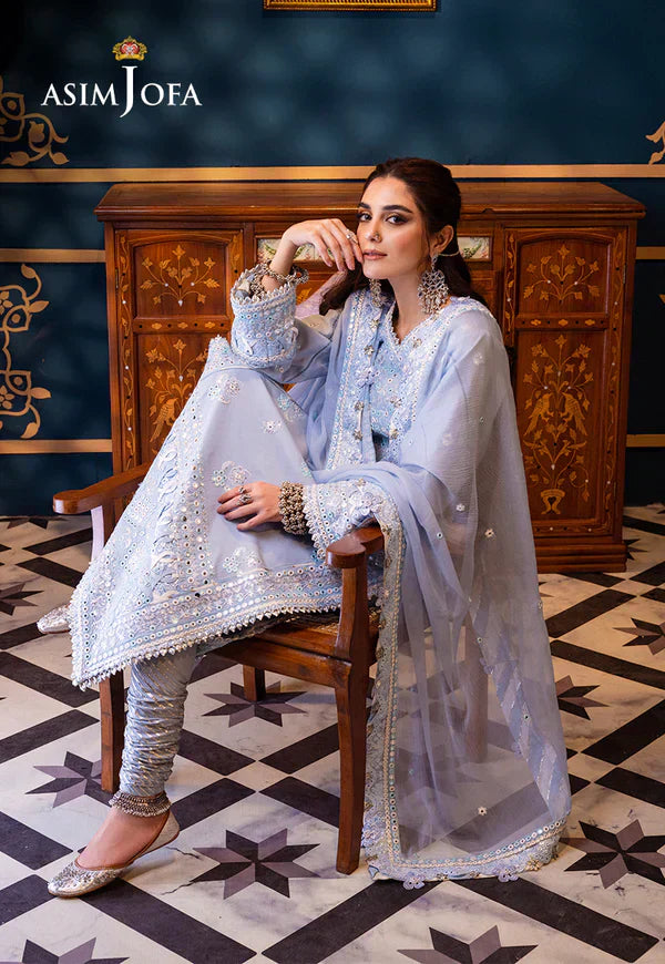 Asim Jofa | Fasana e Ishq Eid Luxury Lawn |AJFI-12 by Designer Asim Jofa - House of Maryam - Pakistani Designer Ethnic Wear in {{ shop.shopifyCountryName }}