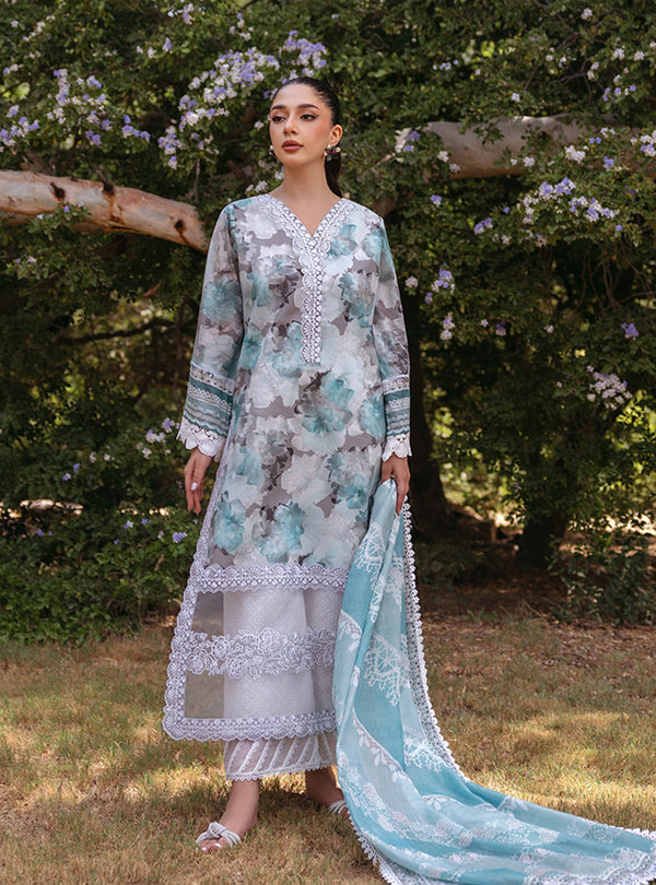 Zainab Chottani | Tahra Lawn 24 | ZINNIA - D 3B by Designer Zainab Chottani - House of Maryam - Pakistani Designer Ethnic Wear in {{ shop.shopifyCountryName }}