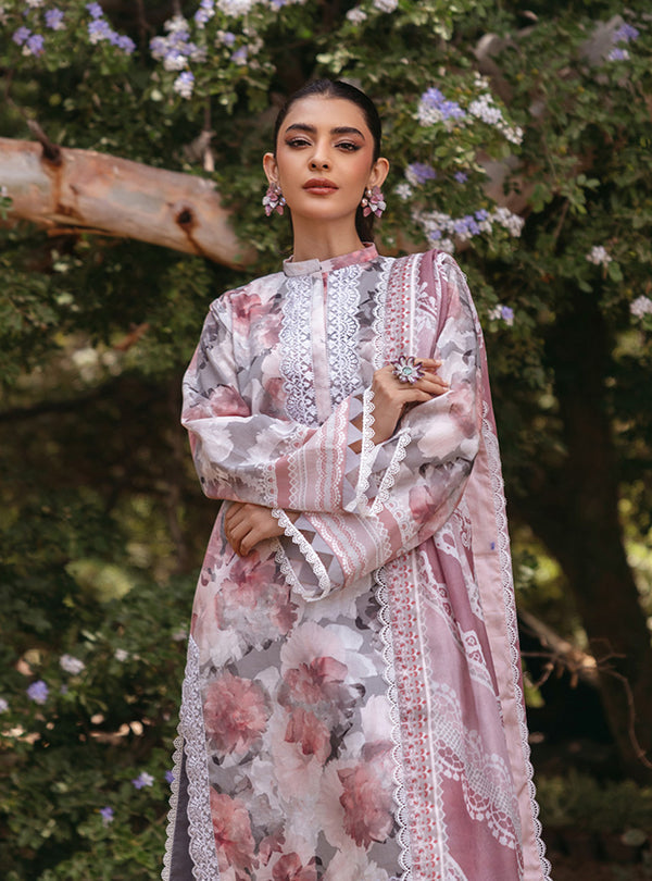 Zainab Chottani | Tahra Lawn 24 | ZINNIA - D 3A by Designer Zainab Chottani - House of Maryam - Pakistani Designer Ethnic Wear in {{ shop.shopifyCountryName }}