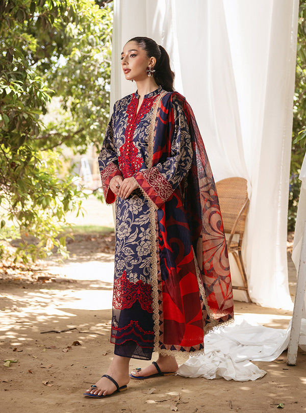 Zainab Chottani | Tahra Lawn 24 | TAMARA - D 7A by Designer Zainab Chottani - House of Maryam - Pakistani Designer Ethnic Wear in {{ shop.shopifyCountryName }}