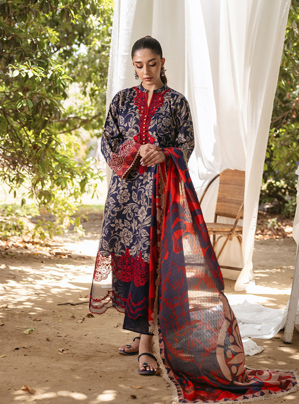 Zainab Chottani | Tahra Lawn 24 | TAMARA - D 7A by Designer Zainab Chottani - House of Maryam - Pakistani Designer Ethnic Wear in {{ shop.shopifyCountryName }}