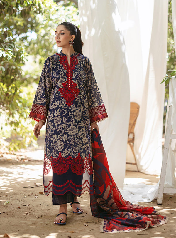 Zainab Chottani | Tahra Lawn 24 | TAMARA - D 7A -  Zainab Chottani Luxury - Original Designer Dress - House of Maryam