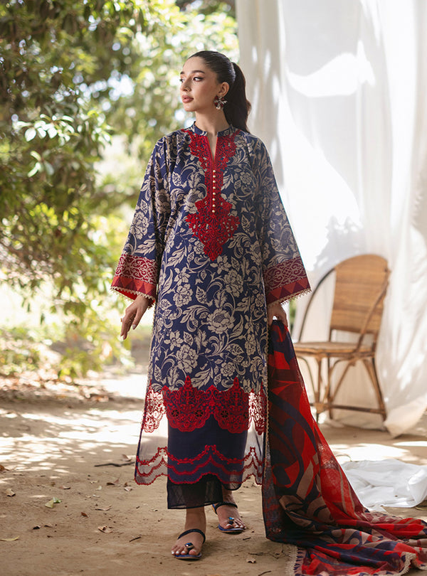 Zainab Chottani | Tahra Lawn 24 | TAMARA - D 7A by Designer Zainab Chottani - House of Maryam - Pakistani Designer Ethnic Wear in {{ shop.shopifyCountryName }}