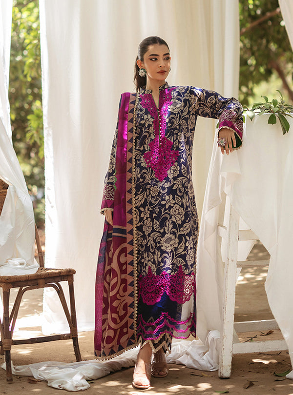 Zainab Chottani | Tahra Lawn 24 | TAMARA - D 7A by Designer Zainab Chottani - House of Maryam - Pakistani Designer Ethnic Wear in {{ shop.shopifyCountryName }}