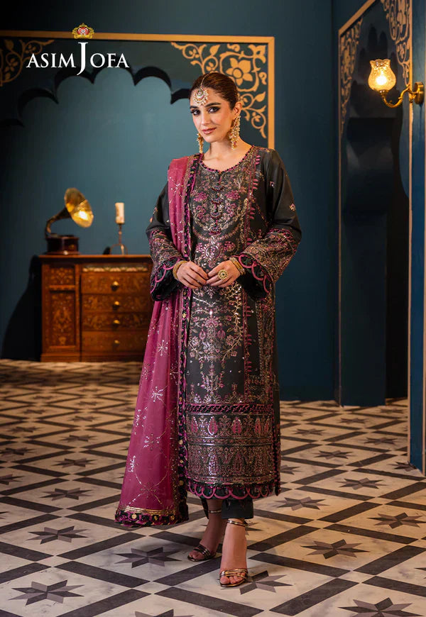 Asim Jofa | Fasana e Ishq Eid Luxury Lawn | AJFI-23 by Designer Asim Jofa - House of Maryam - Pakistani Designer Ethnic Wear in {{ shop.shopifyCountryName }}