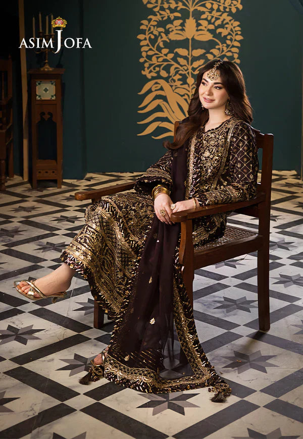 Asim Jofa | Fasana e Ishq Eid Luxury Lawn | AJFI-04 by Designer Asim Jofa - House of Maryam - Pakistani Designer Ethnic Wear in {{ shop.shopifyCountryName }}