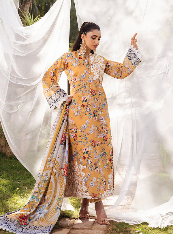 Zainab Chottani | Tahra Lawn 24 | BEEHA - D 2A by Designer Zainab Chottani - House of Maryam - Pakistani Designer Ethnic Wear in {{ shop.shopifyCountryName }}