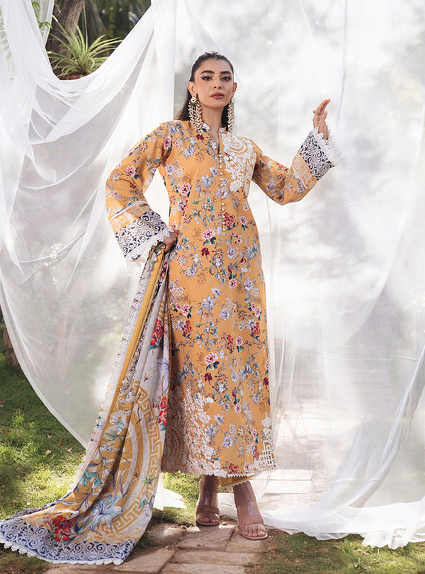 Zainab Chottani | Tahra Lawn 24 | BEEHA - D 2A by Designer Zainab Chottani - House of Maryam - Pakistani Designer Ethnic Wear in {{ shop.shopifyCountryName }}