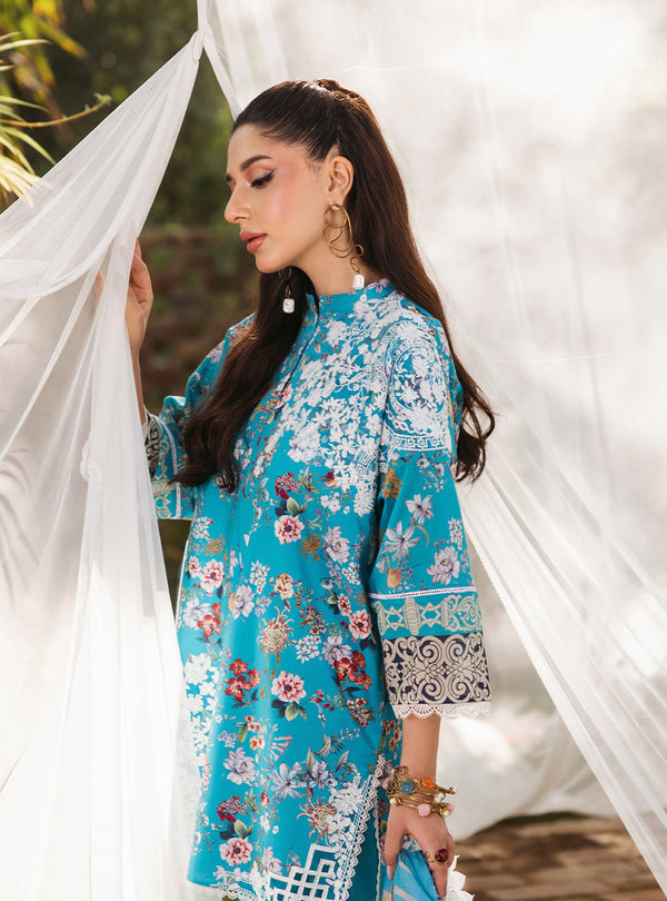 Zainab Chottani | Tahra Lawn 24 | BEEHA - D 2B by Designer Zainab Chottani - House of Maryam - Pakistani Designer Ethnic Wear in {{ shop.shopifyCountryName }}