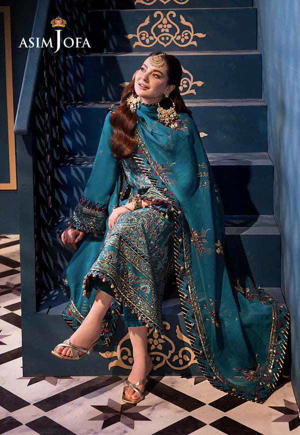 Asim Jofa | Fasana e Ishq Eid Luxury Lawn | AJFI-20 by Designer Asim Jofa - House of Maryam - Pakistani Designer Ethnic Wear in {{ shop.shopifyCountryName }}