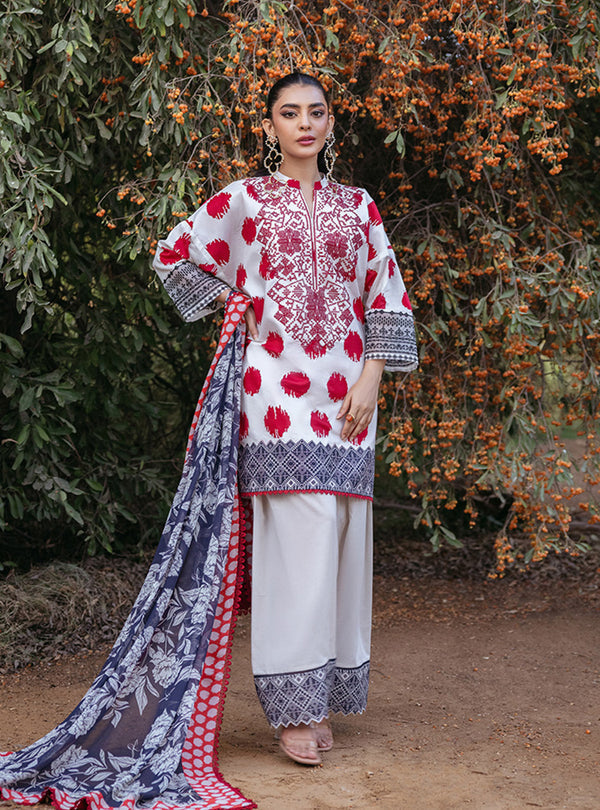 Zainab Chottani | Tahra Lawn 24 | FREYA - D 10A by Designer Zainab Chottani - House of Maryam - Pakistani Designer Ethnic Wear in {{ shop.shopifyCountryName }}