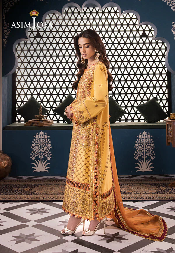 Asim Jofa | Fasana e Ishq Eid Luxury Lawn | AJFI-19 by Designer Asim Jofa - House of Maryam - Pakistani Designer Ethnic Wear in {{ shop.shopifyCountryName }}