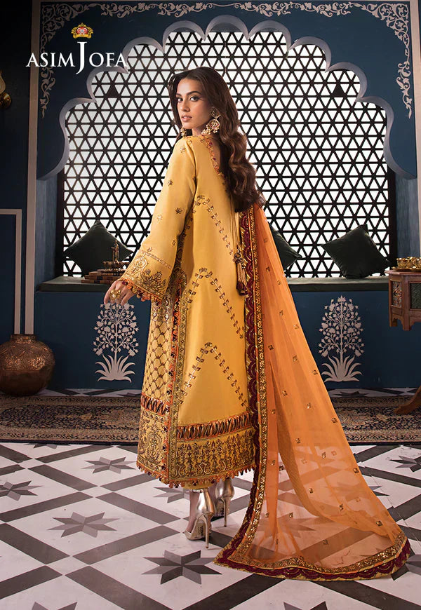 Asim Jofa | Fasana e Ishq Eid Luxury Lawn | AJFI-19 by Designer Asim Jofa - House of Maryam - Pakistani Designer Ethnic Wear in {{ shop.shopifyCountryName }}