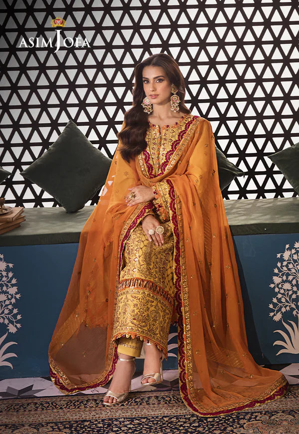 Asim Jofa | Fasana e Ishq Eid Luxury Lawn | AJFI-19 by Designer Asim Jofa - House of Maryam - Pakistani Designer Ethnic Wear in {{ shop.shopifyCountryName }}