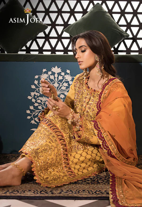 Asim Jofa | Fasana e Ishq Eid Luxury Lawn | AJFI-19 by Designer Asim Jofa - House of Maryam - Pakistani Designer Ethnic Wear in {{ shop.shopifyCountryName }}