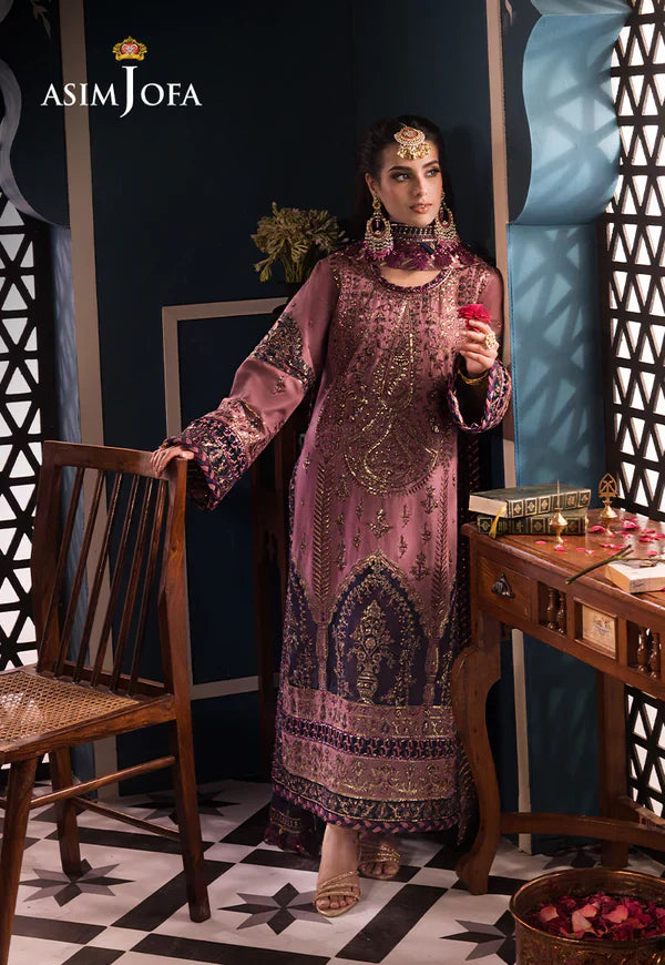 Asim Jofa | Fasana e Ishq Eid Luxury Lawn | AJFI-22 by Designer Asim Jofa - House of Maryam - Pakistani Designer Ethnic Wear in {{ shop.shopifyCountryName }}