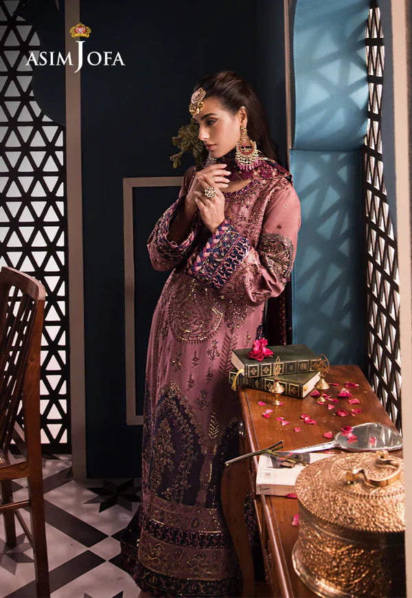 Asim Jofa | Fasana e Ishq Eid Luxury Lawn | AJFI-22 by Designer Asim Jofa - House of Maryam - Pakistani Designer Ethnic Wear in {{ shop.shopifyCountryName }}