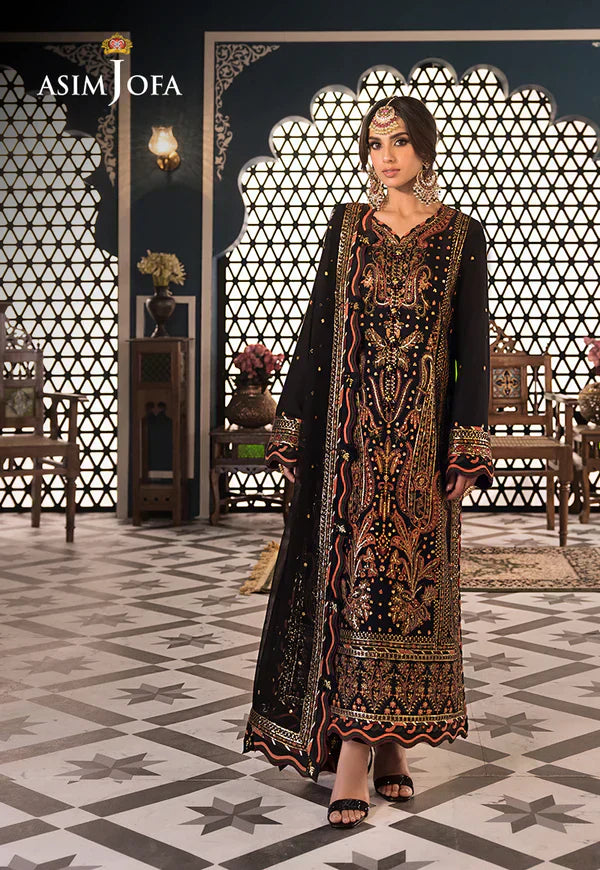 Asim Jofa | Fasana e Ishq Eid Luxury Lawn | AJFI-05 by Designer Asim Jofa - House of Maryam - Pakistani Designer Ethnic Wear in {{ shop.shopifyCountryName }}