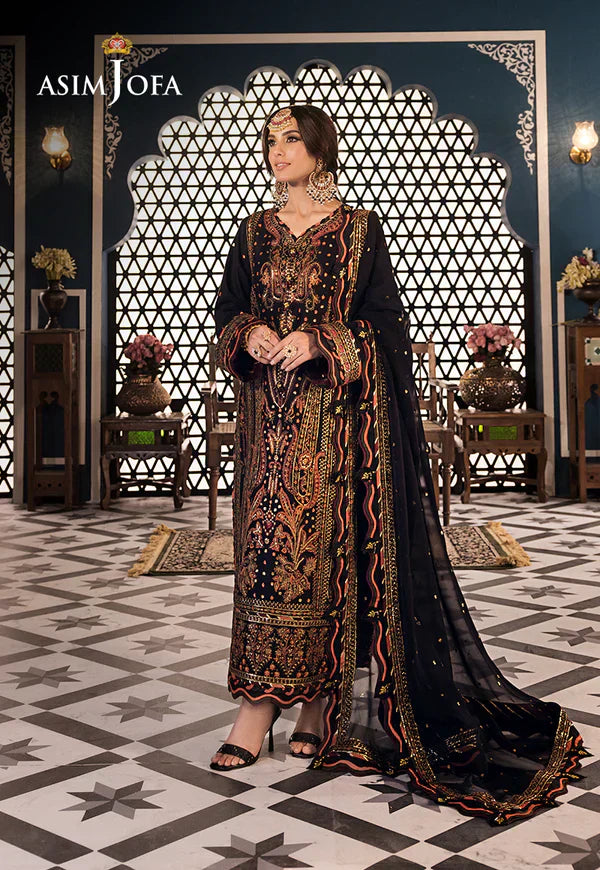 Asim Jofa | Fasana e Ishq Eid Luxury Lawn | AJFI-05 by Designer Asim Jofa - House of Maryam - Pakistani Designer Ethnic Wear in {{ shop.shopifyCountryName }}