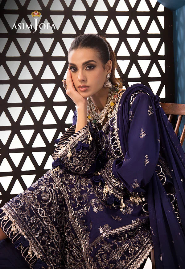 Asim Jofa | Fasana e Ishq Eid Luxury Lawn | AJFI-25 by Designer Asim Jofa - House of Maryam - Pakistani Designer Ethnic Wear in {{ shop.shopifyCountryName }}