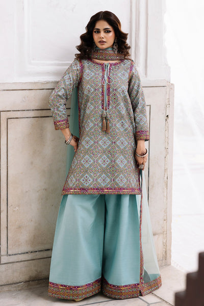 Charizma | Festive Pret | 3-Pcs Embroidered Raw Silk CMA-6-328