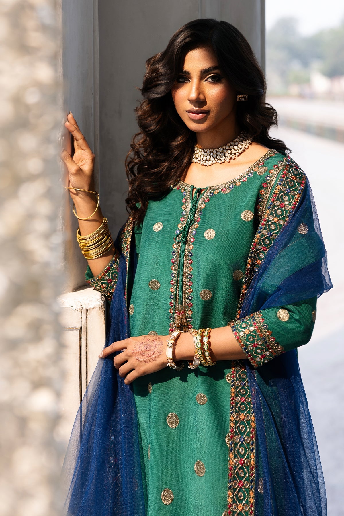 Charizma | Festive Pret | 3-PC Embroidered Raw-Silk CMA-6-324, image 2