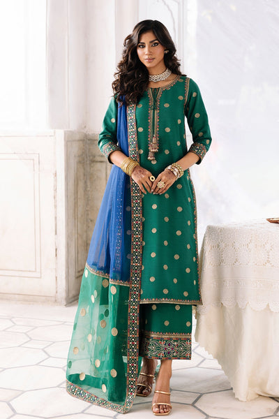 Charizma | Festive Pret | 3-PC Embroidered Raw-Silk CMA-6-324