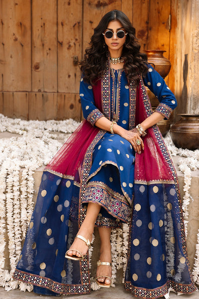 Charizma | Festive Pret | 3-PC Embroidered Raw-Silk CMA-6-323