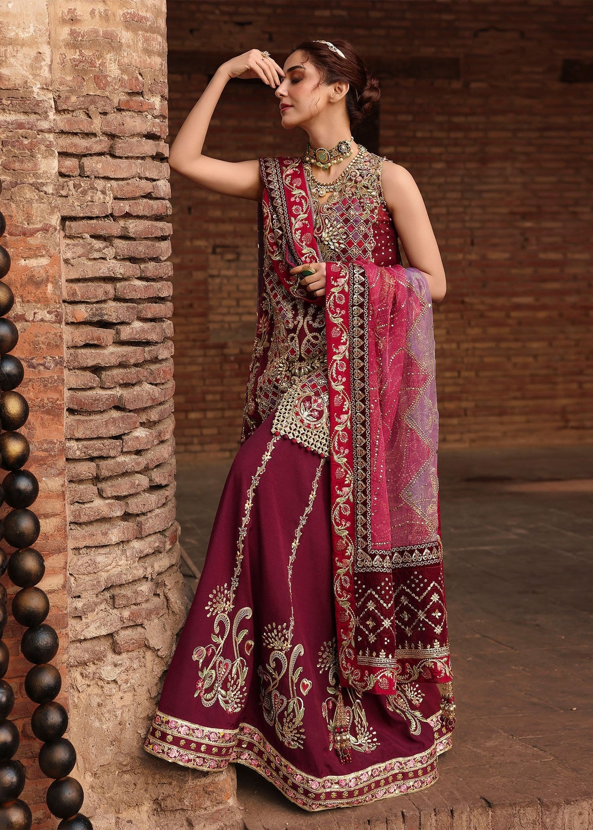 Crimson | Jhilmil Wedding Formals | NAZO-6