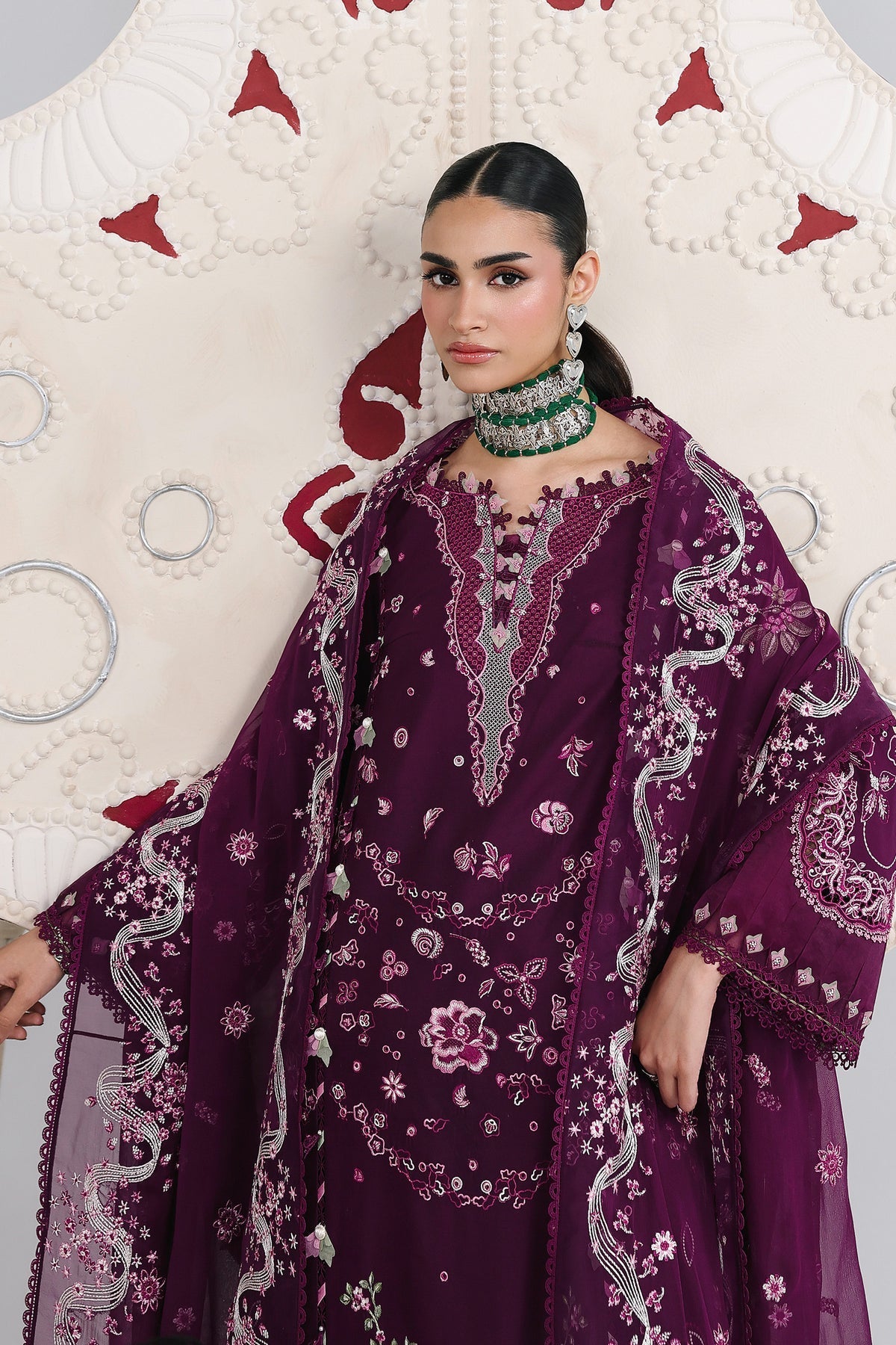 Qalamkar | Festive Lawn 26 | QFL-10 TRESA, image 4
