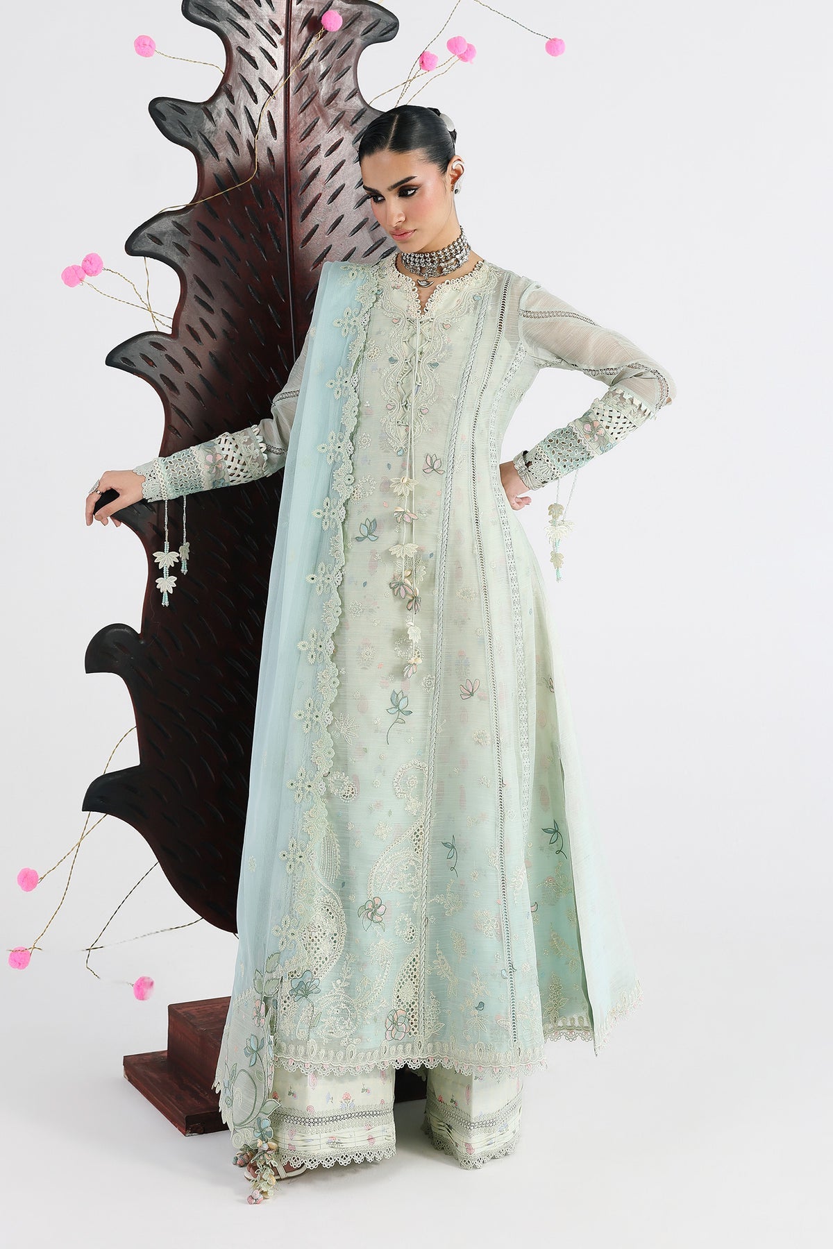 Qalamkar | Festive Lawn 26 | QFL-08 SABEL, image 7