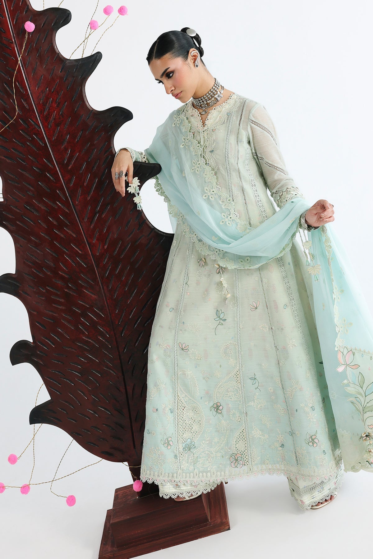 Qalamkar | Festive Lawn 26 | QFL-08 SABEL, image 6