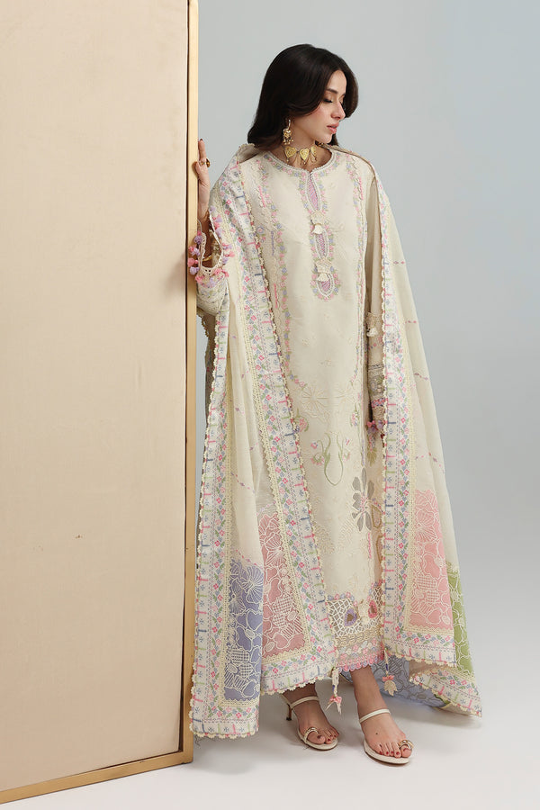 Qalamkar | Festive Lawn 26 | QFL-01 ELMA, image 4