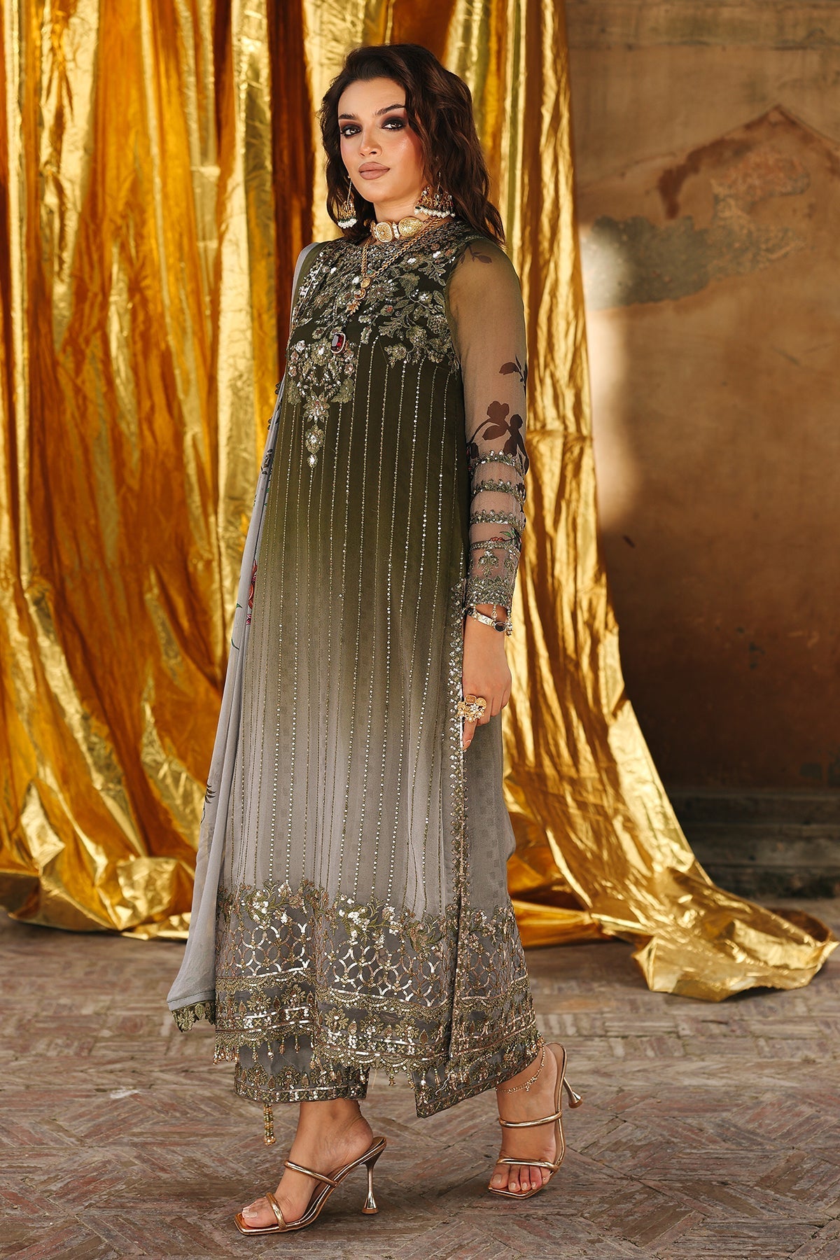 Charizma | Vasal Chiffon | VSL25-31 -  Charizma Ladies Clothes - Original Designer Dress - House of Maryam