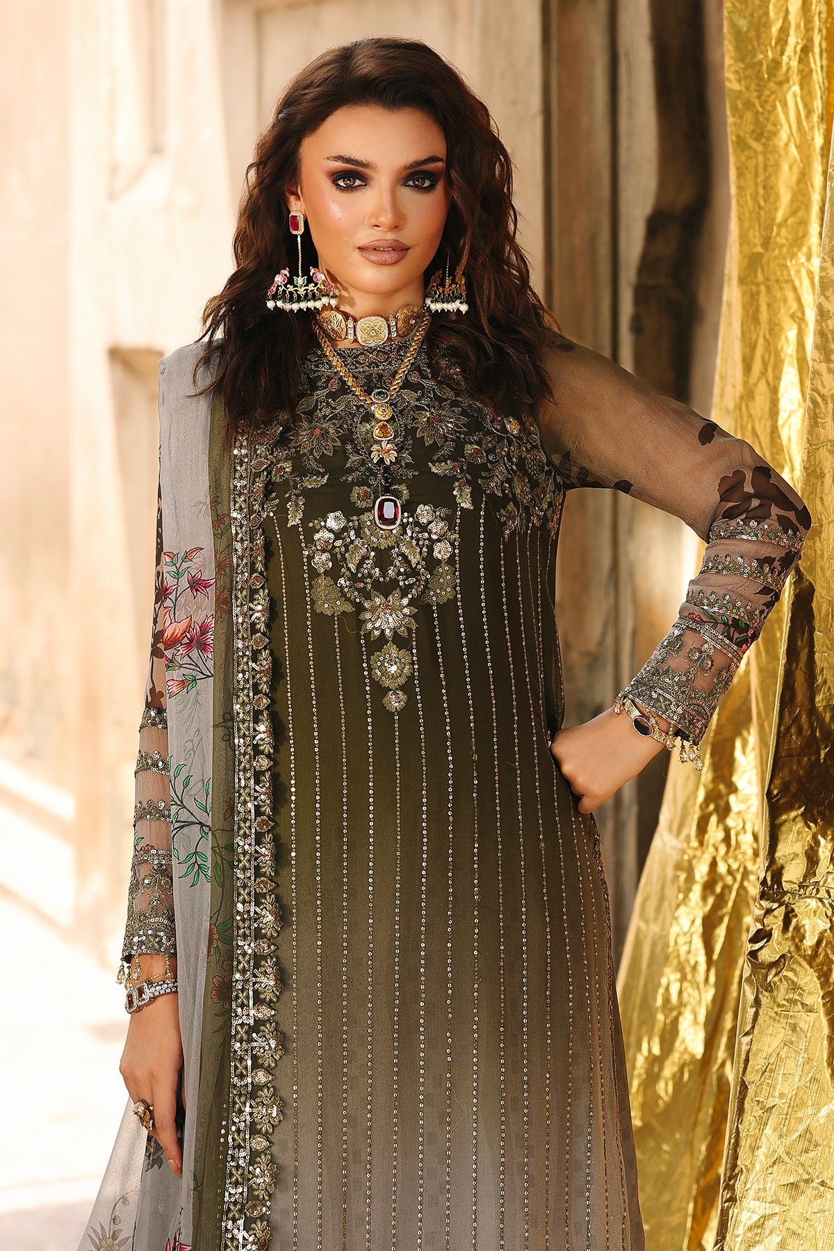 Charizma | Vasal Chiffon | VSL25-31 -  Charizma Ladies Clothes - Original Designer Dress - House of Maryam