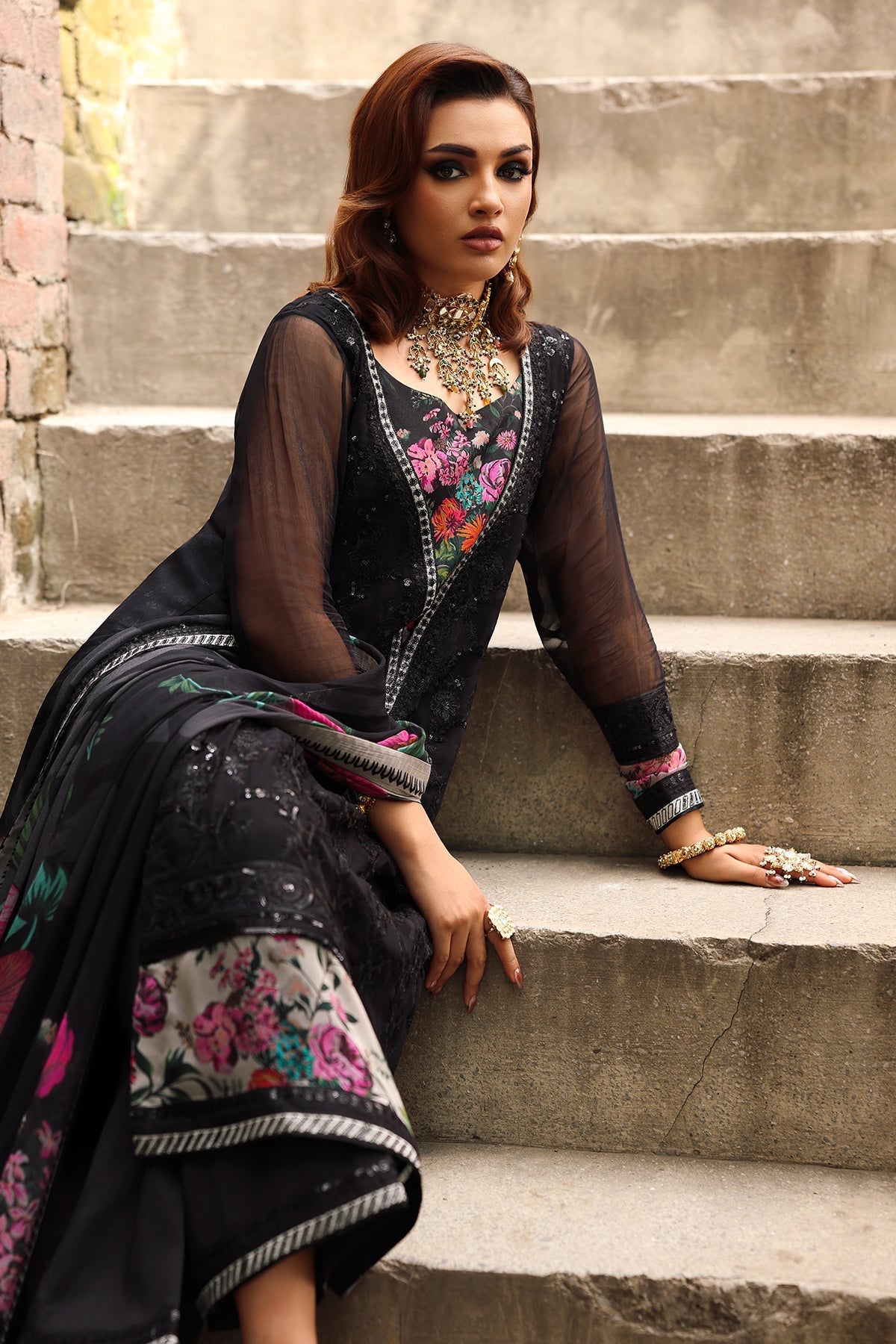 Charizma | Vasal Chiffon | VSL25-33 -  Charzima Ladies Clothes - Original Designer Dress - House of Maryam