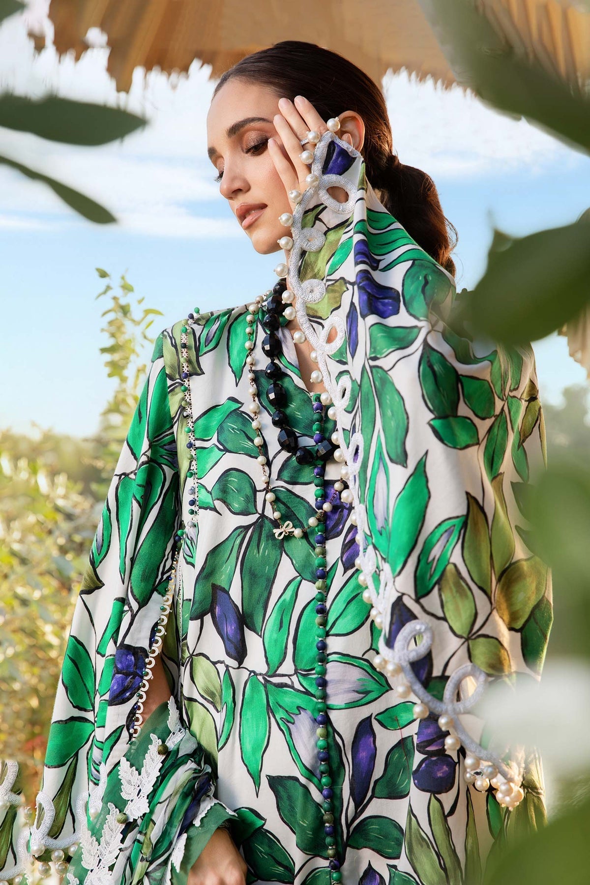 Maria B | M Prints 25 | MPT-2505-A -  Maria B Ladies Clothes - Original Designer Dress - House of Maryam