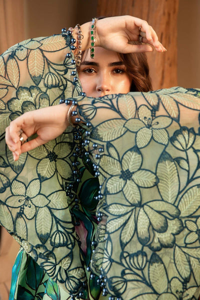 Maria B | M Prints 25 | MPT-2505-B -  Maria B Ladies Clothes - Original Designer Dress - House of Maryam