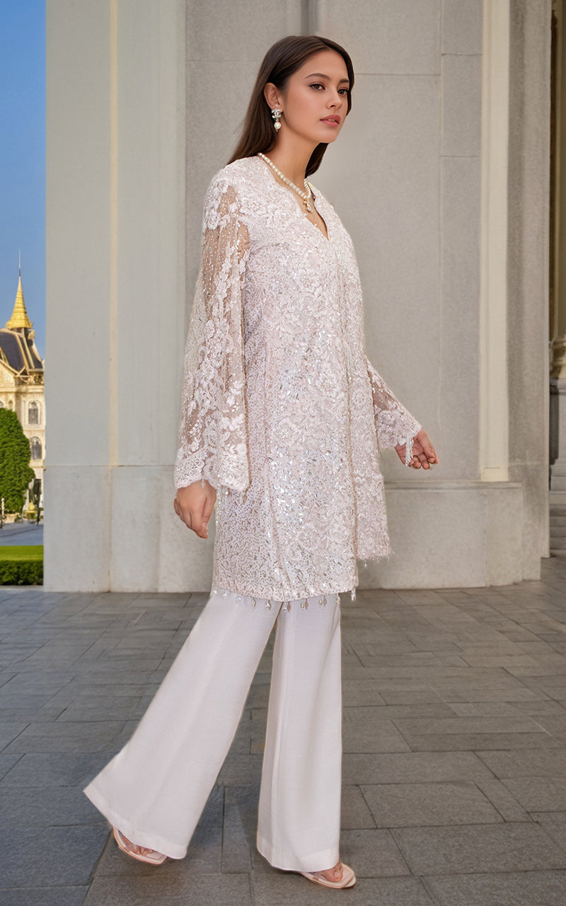 Threads and Motifs | Formal Dresses 25 | Net Cut Dana Shirt With Trouser -  Threads and Motifs Ladies Clothes - Original Designer Dress - House of Maryam