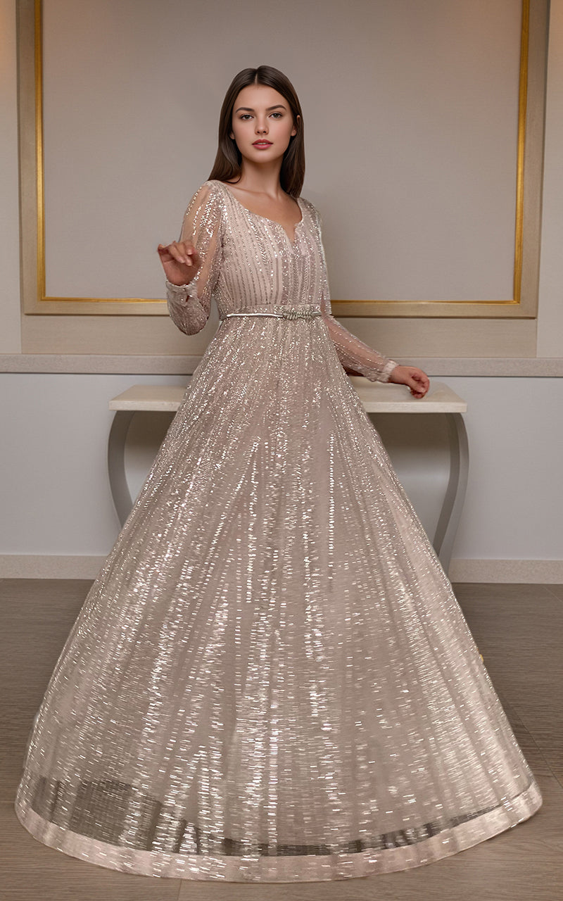 Threads and Motifs | Formal Dresses 25 | Net Embroidered Maxi -  Threads and Motifs Ladies Clothes - Original Designer Dress - House of Maryam